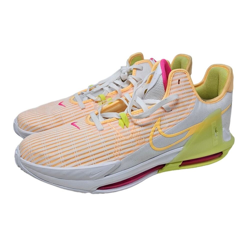 NEW Nike 17 Lebron Witness 6 Melon Sneaker Basketball Orange Lace Up Sport